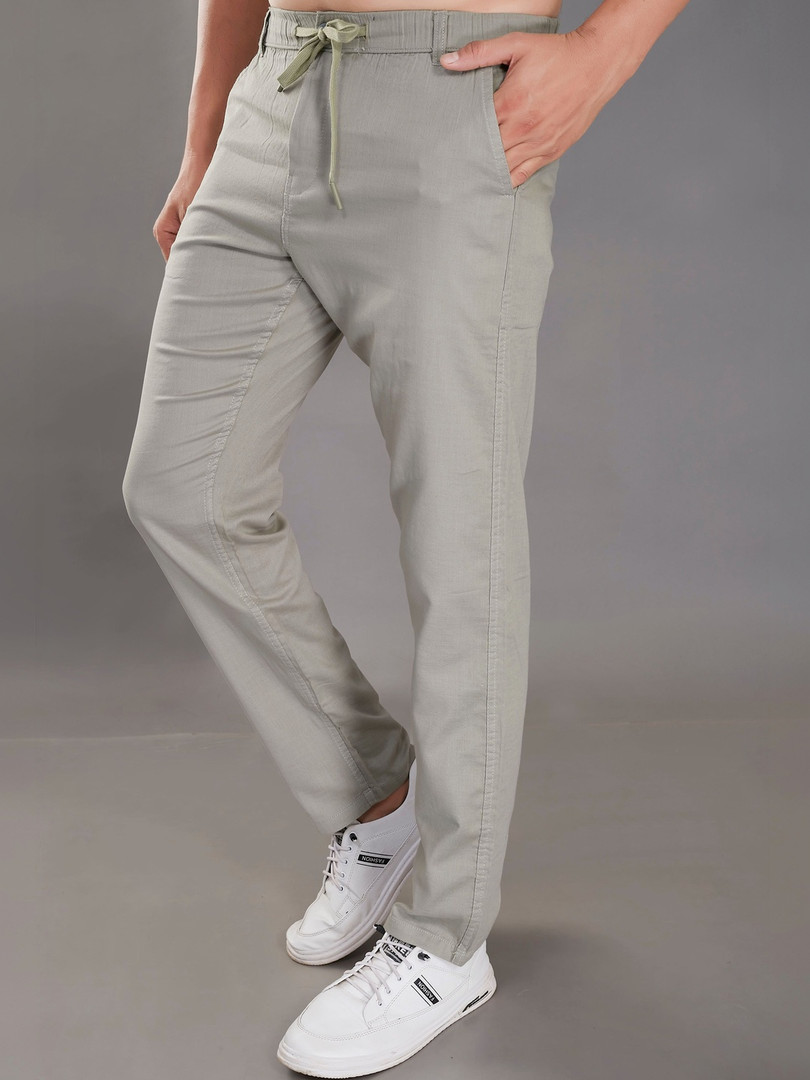 THE BEETEL HOUSE Men Relaxed Chinos Trousers
