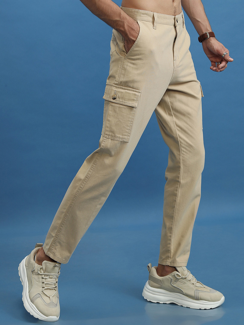 HIGHLANDER Men Regular Fit Cargo Trousers