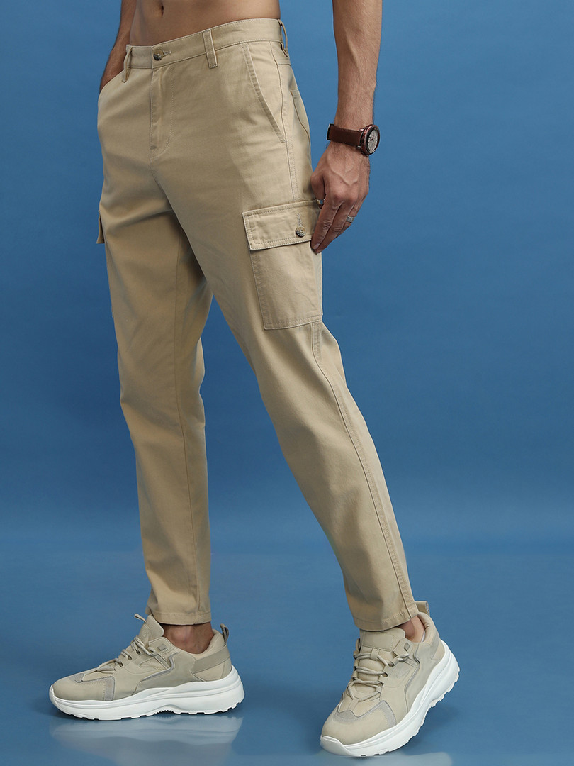HIGHLANDER Men Regular Fit Cargo Trousers