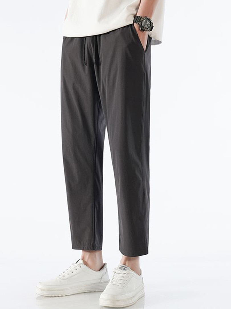 StyleCast x Revolte Men Regular Fit Mid-Rise Flat-Front Regular Trousers