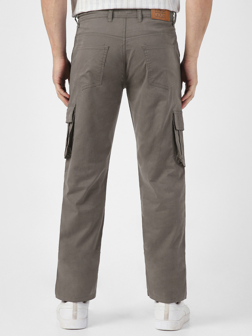 Urbano Fashion Men Mid-Rise Cargos Trousers