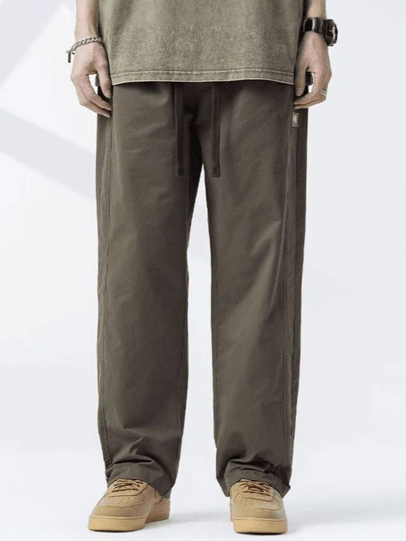 StyleCast x Revolte Men Regular Fit Mid-Rise Easy Wash Trousers