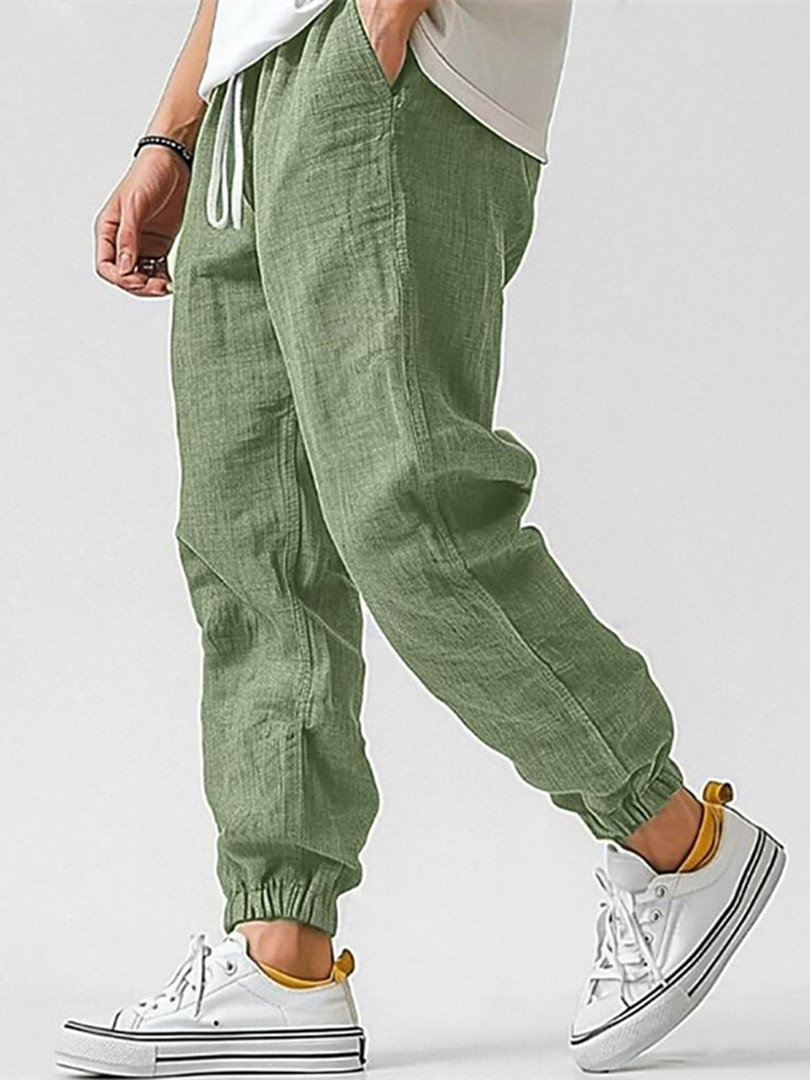 StyleCast x Revolte Men Easy Wash Cotton Joggers Trousers
