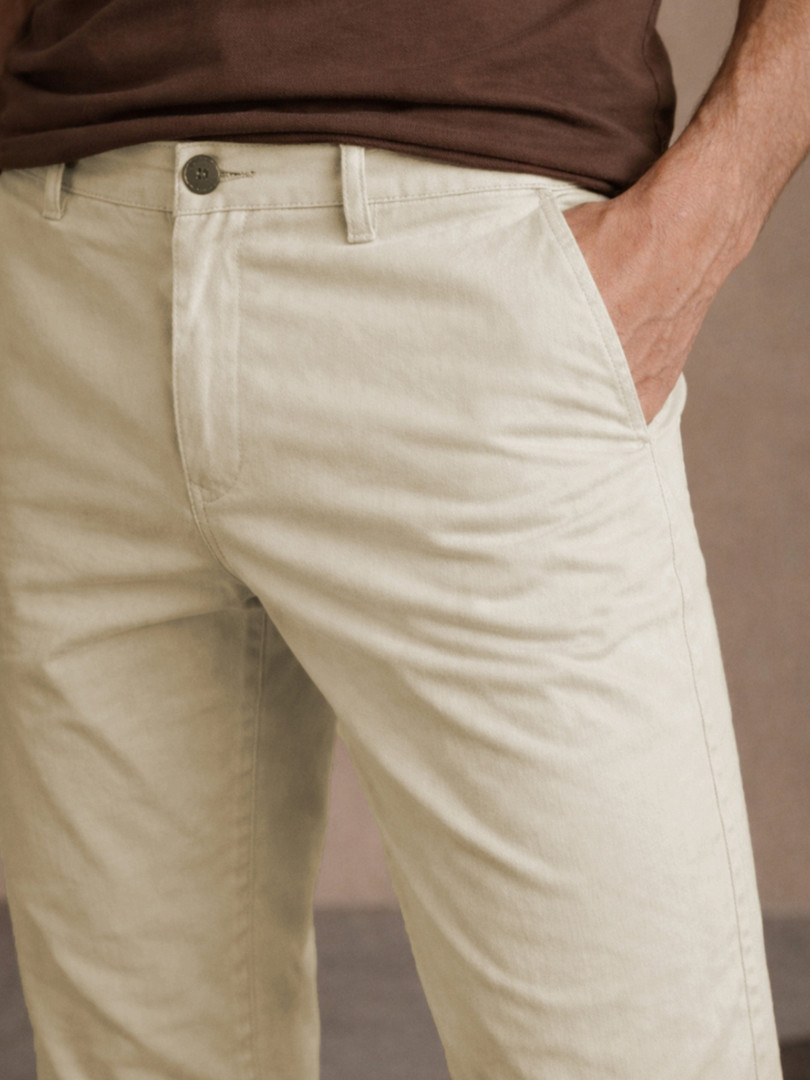 Louis Philippe Jeans Men Straight Fit Chinos Trousers