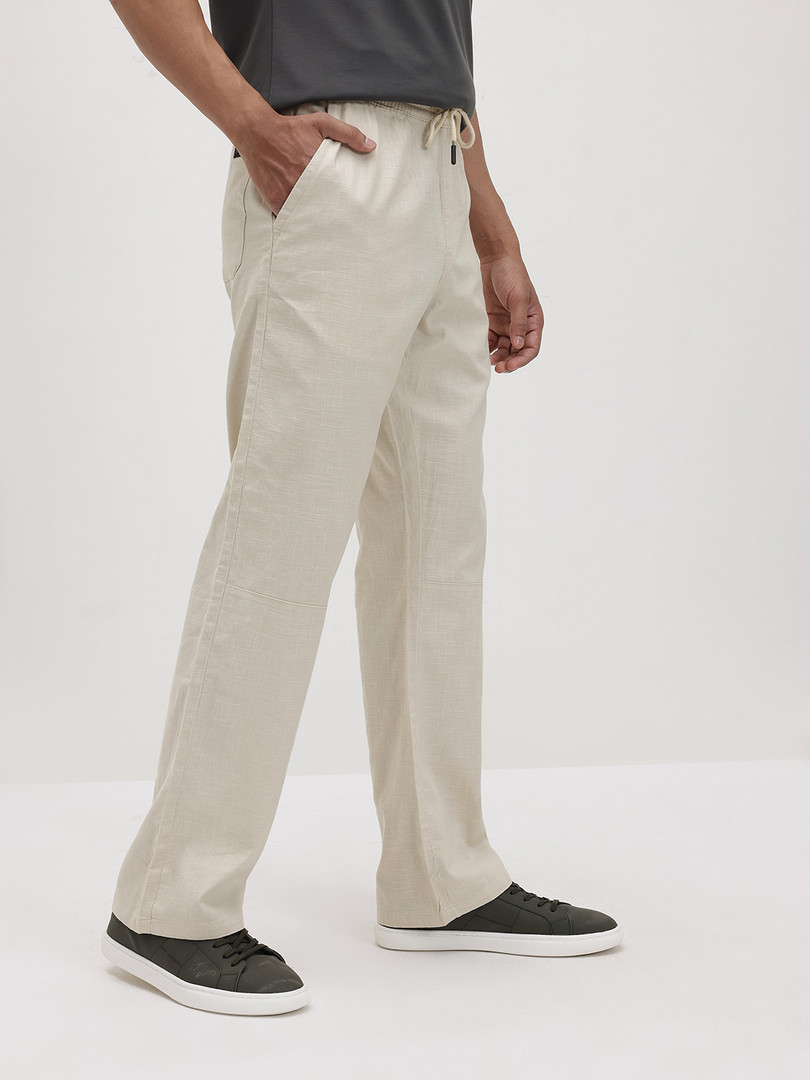 Roadster The Life Co. Men Pure Cotton Trousers
